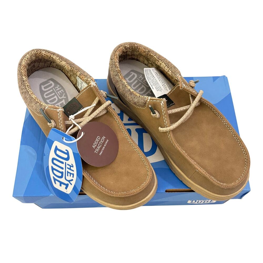 Hey Dude Boys Shoes Size 2 New in Box Paul Y Classic Color Nut Slip On Preppy